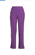 ClimateRight by Cuddl Duds Modern Fit Straight-Leg Flat Front Scrub Pants