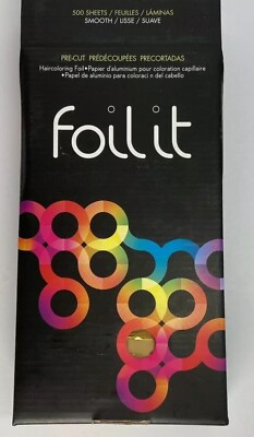 Framar Foil It Hair Coloring Foil Smooth Silver 5 x 12 (500 Sheets)