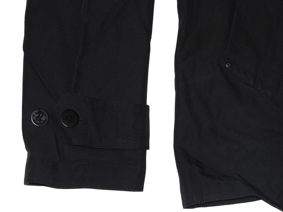 Ralph Lauren 紫色标签黑色摩托车军官孔雀豌豆外套夹克 XL 2XL — 第 2/4 张图片