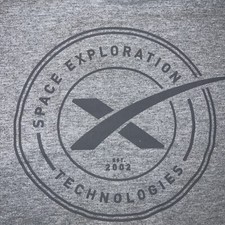 SpaceX Space Exploration Technologies Sweatshirt Hoodie Medium Official Vintage