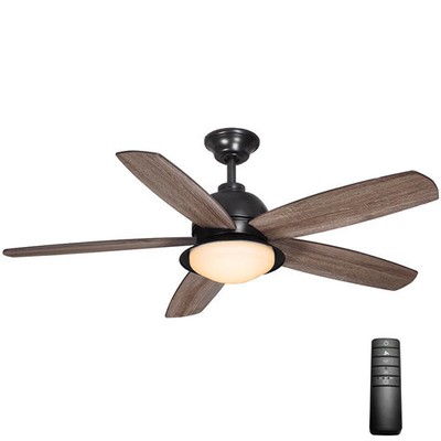 Ackerly 52 Inch Ceiling Fan Reversible Motor Dimmable Light Kit 5 Blades Gray 82392560140 Ebay