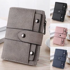 Women Ladies Small Leather Bifold Wallet ID Card Holder Purse Clutch Handbag US