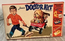 Junior Doctor Kit Box #1330 Hasbro 1967 Complete Rare Box Cover 1960's Toy