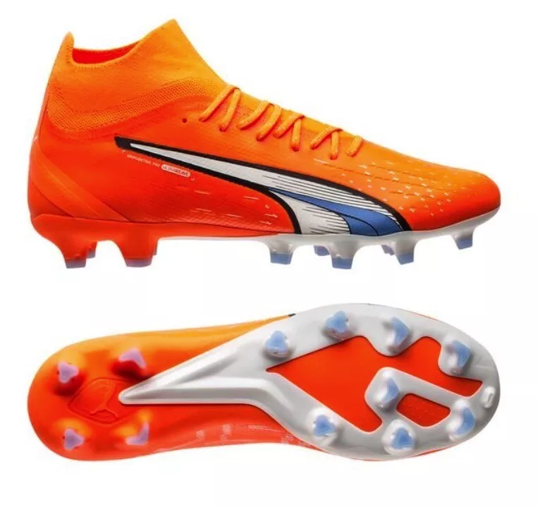 PUMA ULTRA PRO FG / AG SOCCER CLEATS SHOES ORANGE 107240-01 MENS