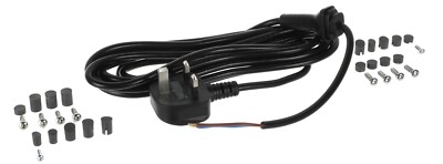 NETZ FLEXKABEL SCHWARZ NETZKABEL 3-ADRIG GERÄTE STROMVERSORGUNG MFL17