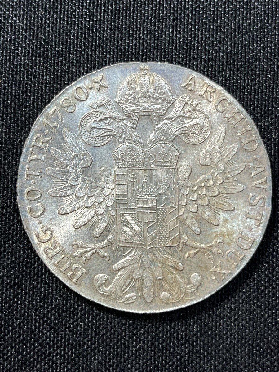 Austrian Maria Theresa Thaler BURG CO TYR 1780 .833 Silver Coin
