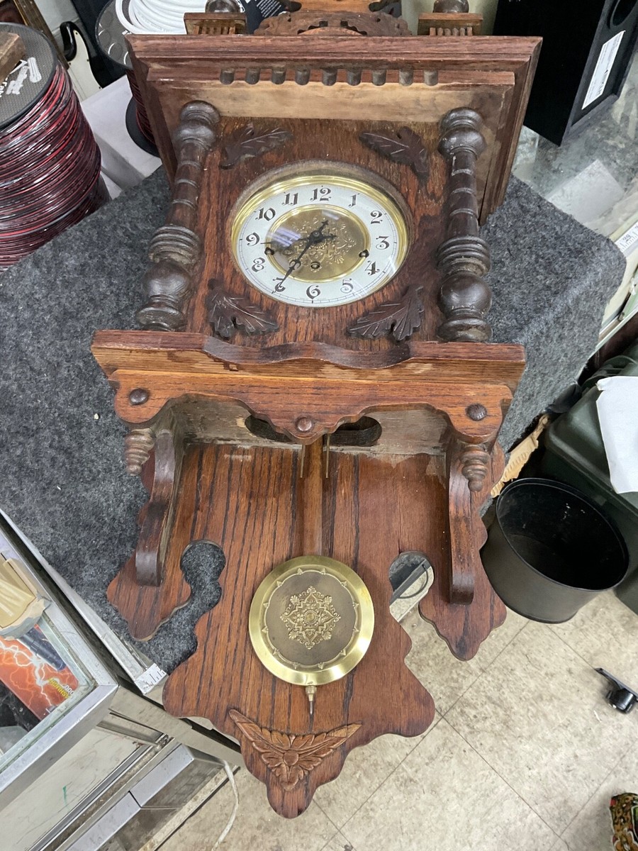 FRANZ HERMLE WALL CLOCK 351-05C MADE IN GERMANY MOVEMENT IN CASE
