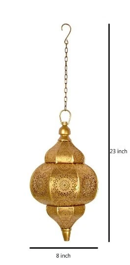 Lámpara colgante de techo marroquí hecha a mano turca moderna de diseño vintage para decoración del hogar Foto 3 de 4