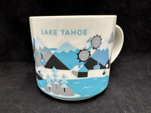 Starbucks LAKE TAHOE You Are Here YAH Collection 14 oz. Ceramic Coffee Mug 2015 - Picture 1 of 8