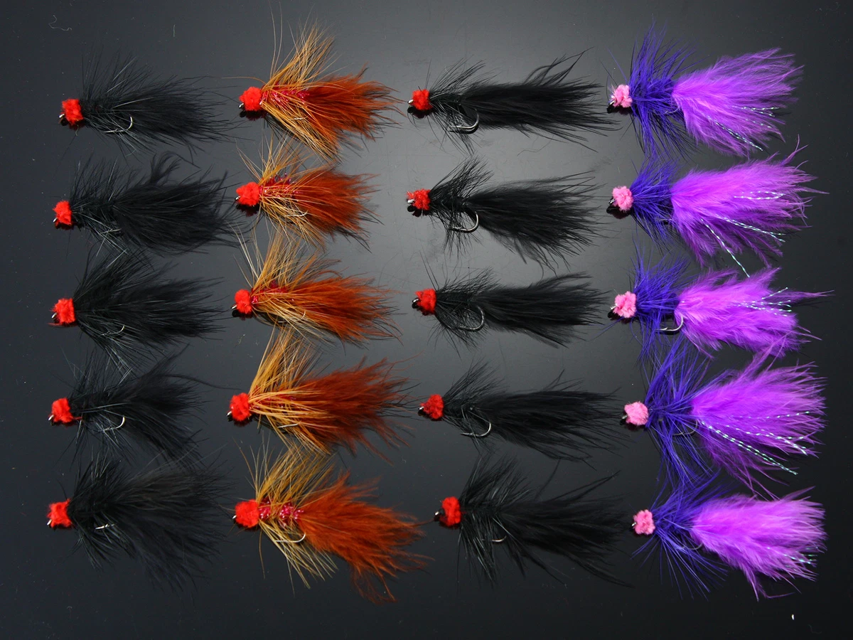 Humungus Bead Eye Coral Lure Streamers – Mosche Taglia 10 Per Pesca A Mosca Alla Trota