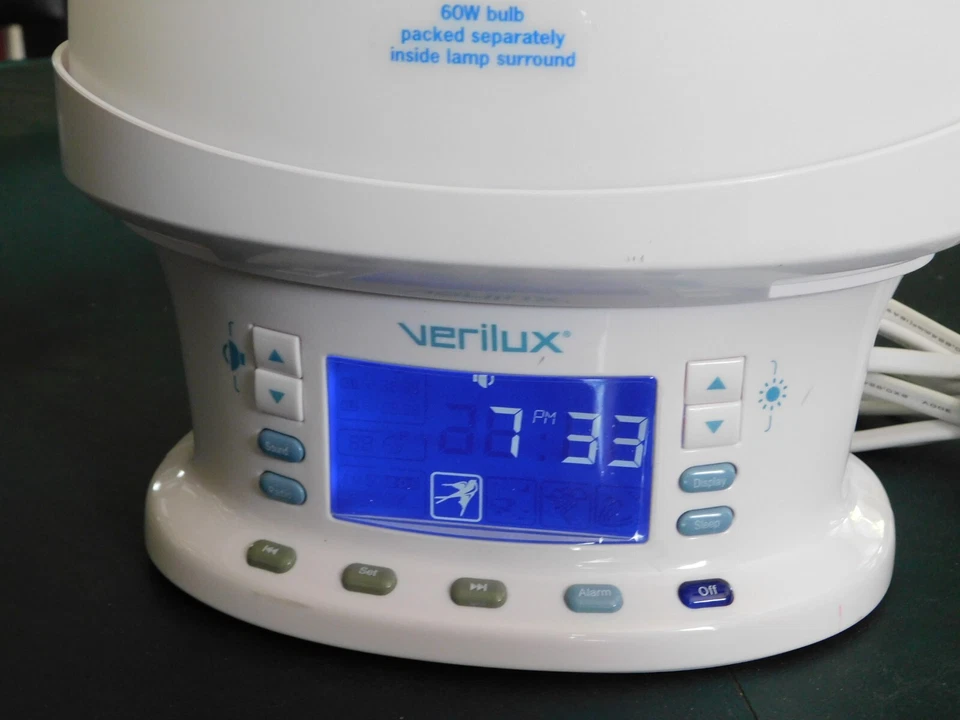 VERILUX RISE & SHINE NATURAL WAKE UP LIGHT VAO5 ALARM CLOCK RADIO SOUNDSCAPES - Image 4 of 4