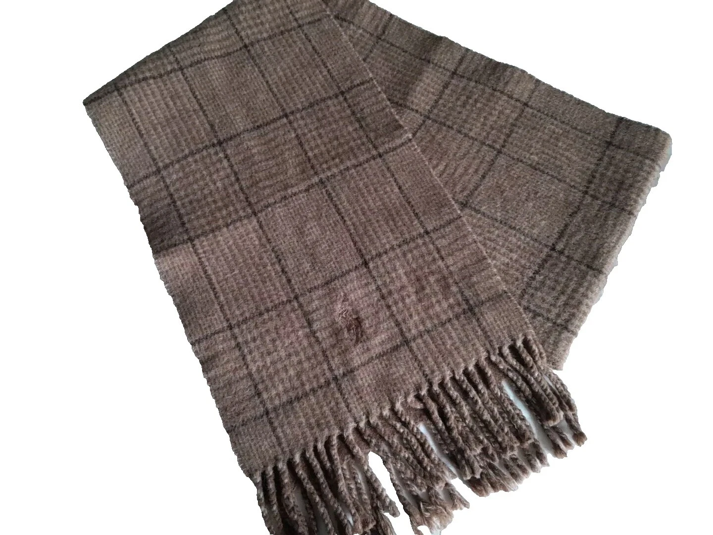 Bufandas de mezcla de lana marrón polo Ralph Lauren para hombre