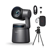 OBSBOT Tail AIR,with Tripod,NDI PTZ Camera, 4K AI-Powered Webcam,1.8" CMOS,f/...