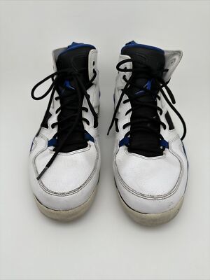 Nike Air Jordan '91 Flight Club Shoes White Blue Black 555475-107 Mens Sz 13 