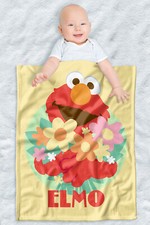 Sesame Street Fleece Baby Blanket, 30"x40", Flowers for You
