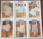 6 x Aran Knitting Patterns Designed For Larger Sizes 38-52" Dress Size 16 - 30