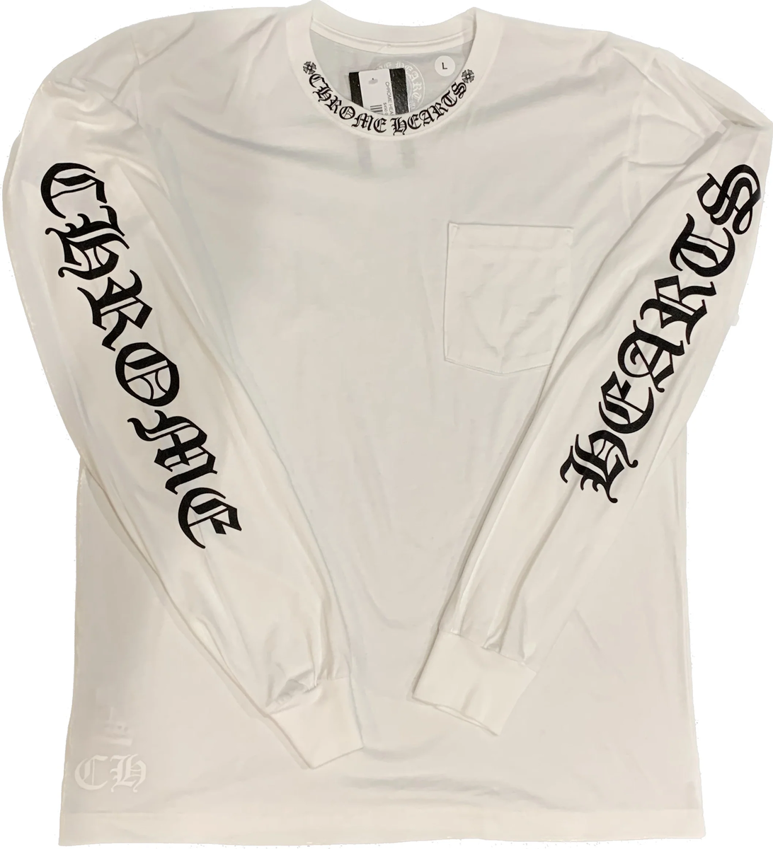 CHROME HEARTS L/S NECK TEE - AUTHENTIC -NEW WITH TAGS | eBay CHROME HEARTS L/S NECK TEE - AUTHENTIC -NEW WITH TAGS | eBay