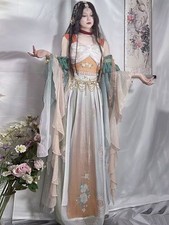 Chinese Hanfu Dress Women Halloween Princess Loulan Dunhuang Feitian Cosplay
