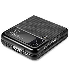 Custodia cover per Samsung Galaxy Z Flip 4 5g Rigido opaco in fibra di carbonio