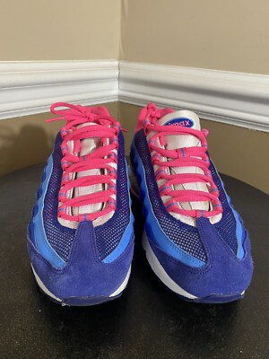 NIKE Air Max \'95 LE GS Athletic Active Trainers Blue Pink White 310830-401 Sz 6Y NIKE Air Max  main image 2
