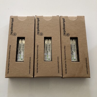 3 x Plusoptic SFP-1G-LX-PLU Netzwerk Transceiver Modul Glasfaser
