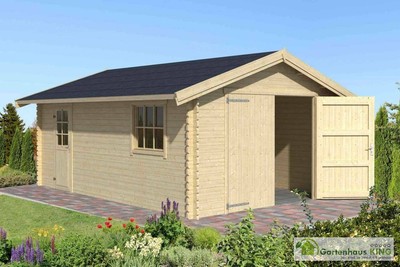 Werkstatt Holzgarage Schuppen Yarik Ca 400 X 560 Cm 40 Mm Werkstatt Holzgarage Schuppen Yarik Ca 400 X 560 Cm 40 Mm