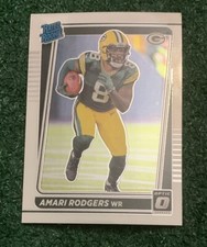 AMARI RODGERS - 2021 DONRUSS OPTIC RATED ROOKIE CARD # 261 - PACKERS - COLTS. rookie card picture
