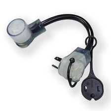 4-Prong 30 Amp Dryer Piggy-Back Splitter Adapter NEMA 14-30P to 14-30R/10-50R...
