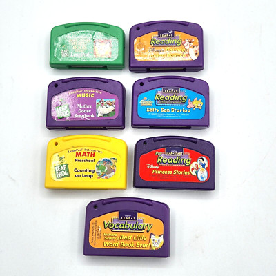 LeapFrog 1 Leap Start Explorer LeapPad Learning Game Cartridges Lot of 7 EX