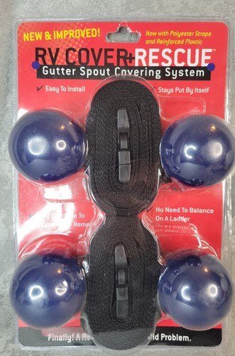 RV Cover Rescue Gutter Spout Covering System polyester straps reinforced plastic