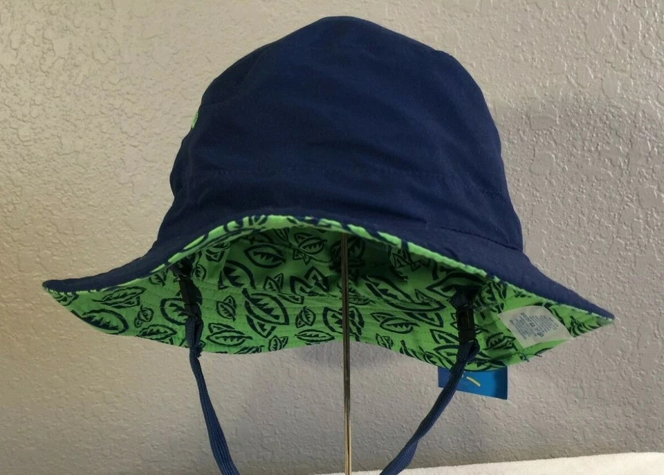Sombrero para el sol para niños, Banana Boat, UPF 50+, reversible, verde selva/azul marino, envío gratuito Foto 3 de 4