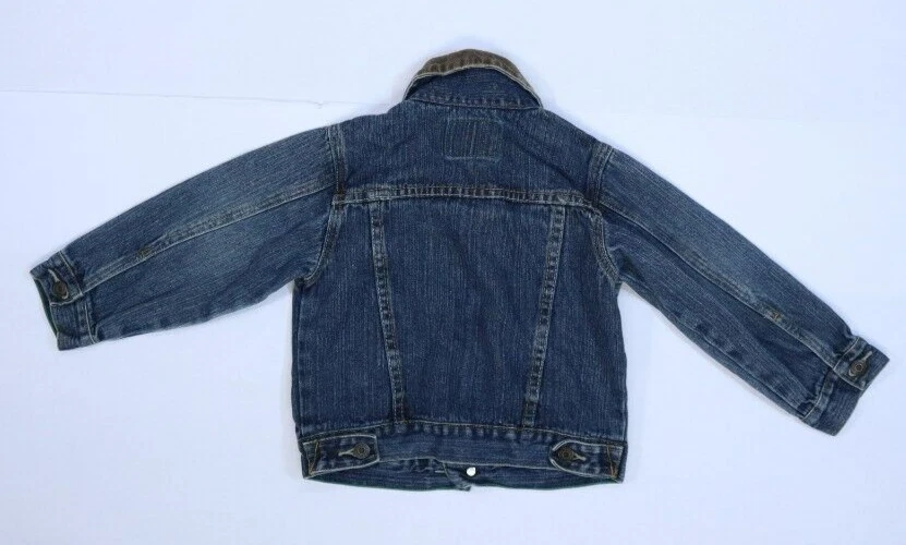 Chaqueta de Camionero Levi Strauss Signature Niños Lavado Medio Botón Frontal Denim 3T Foto 3 de 4