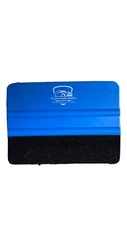 10 PACK 4" Felt Edge Squeegee Car Vinyl Wrap Application Tool Blue Color