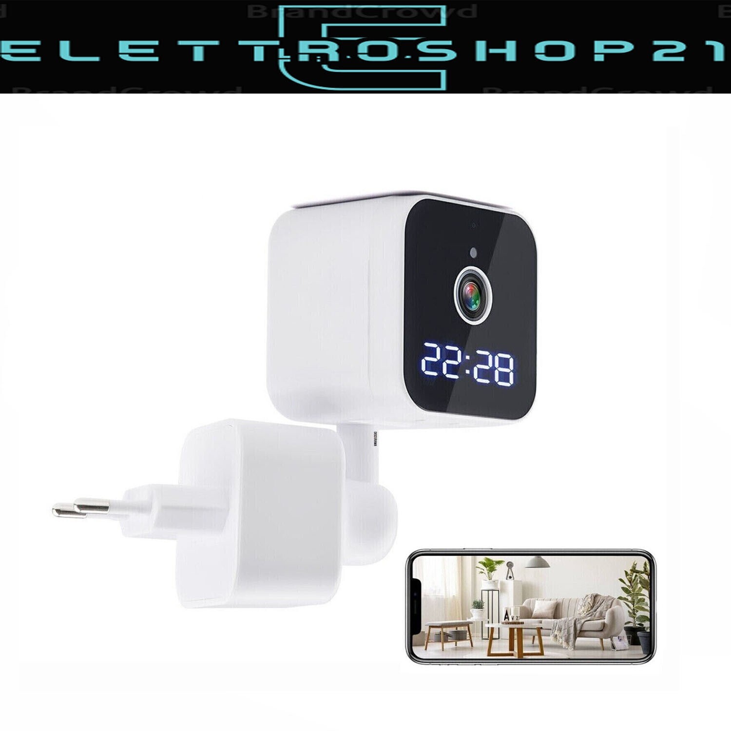 Videosorveglianza Nascosta: Orologio con Cam WiFi 1080P e Visione 180°