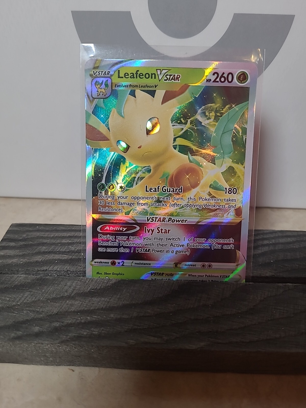 Pokémon TCG Leafeon VSTAR SWSH Black Star Promos SWSH195 Holo Promo