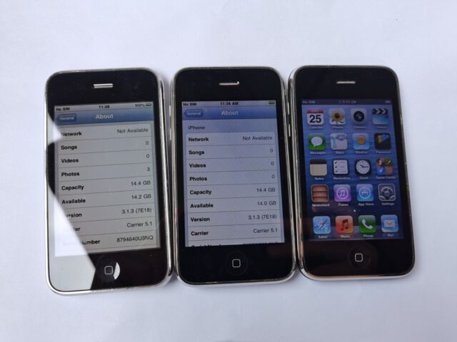 iOS 3 iOS 6 Apple iPhone 3GS - 8 16 32GB - Black White (Unlocked) A1303 (GSM)