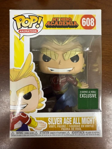 Funko Pop! My Hero Academia 608 Barnes & Noble Exclusive Silver Age All Might
