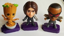 2020 Marvel Avengers Heroes ENDGAME McDonalds Toys Falcon, Winter Soldier, Groot