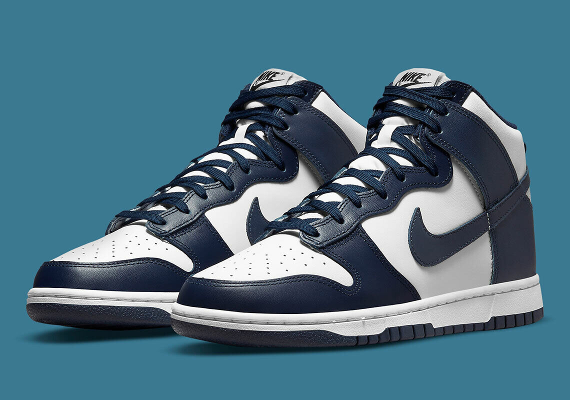 Nike Dunk High Championship Navy Size 15 DD1399-104 WHITE/MIDNIGHT NAVY