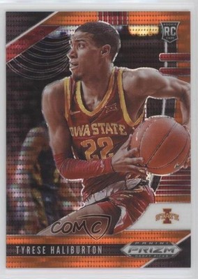 2020 Prizm Draft Picks Orange Pulsar 43/49 Tyrese Haliburton #10 Rookie RC 1u6