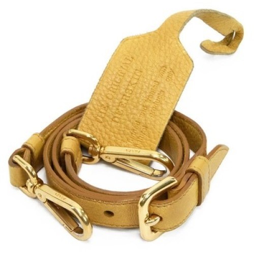 Authentic Prada 2-Way Shoulder Bag for Women, Yellow, Logo, Genuine Leather AUTH thumbnail 17