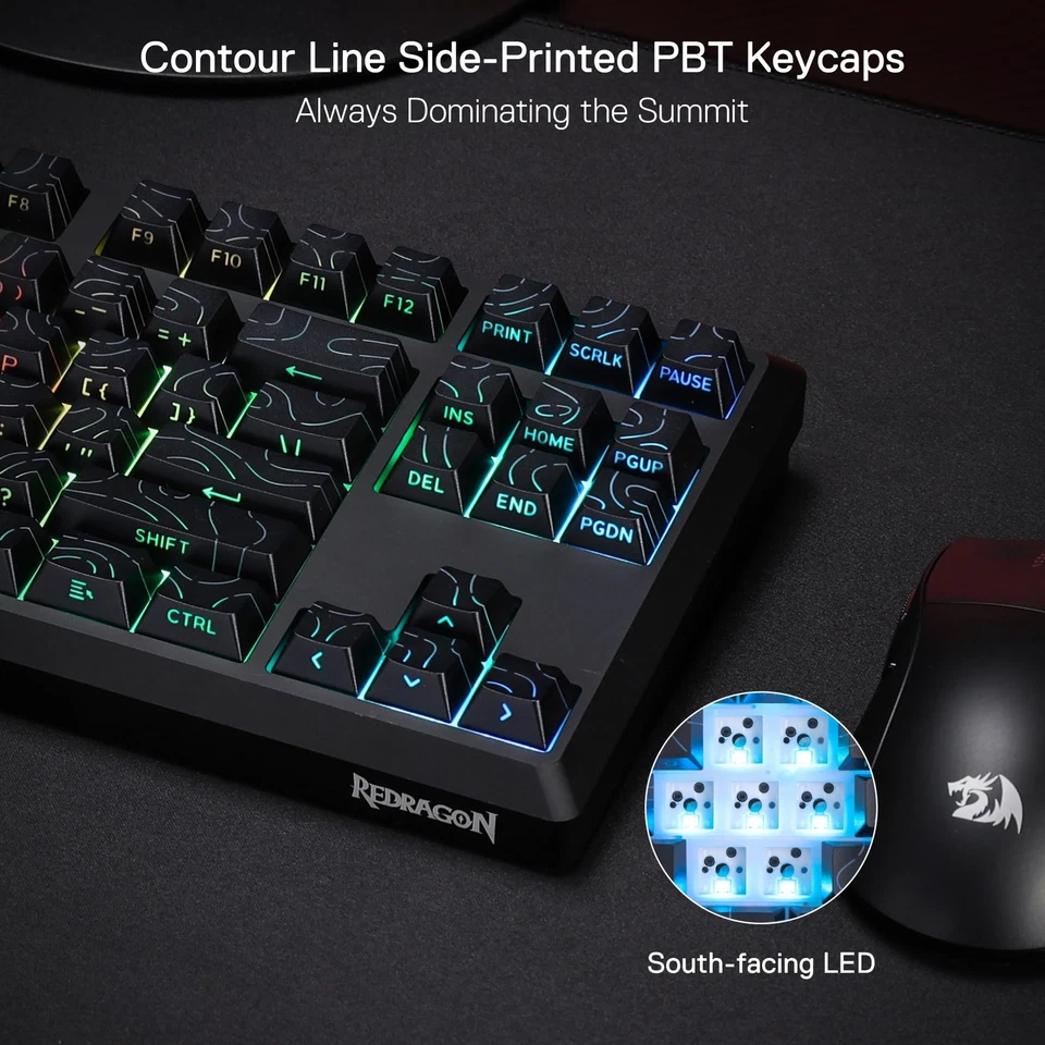 K737 PRO Wireless 87 Keys Gasket Gaming Keyboard, 80% Premium CNC Aluminum Me... - Image 4 of 4