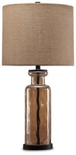 Signature Design by Ashley Casual Laurentia Table Lamp, Champagne