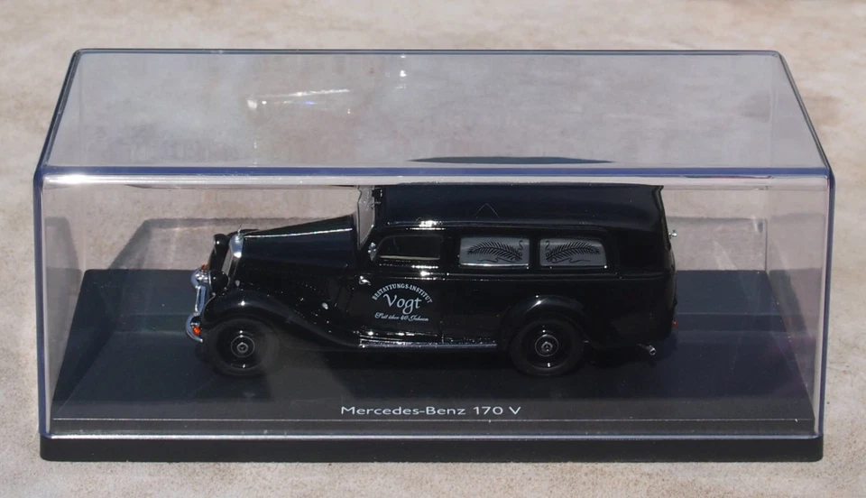 1:43 Mercedes-Benz 170 V Bestattungsfahrzeug   Schuco Pro.R  Leichenwagen Hearse - Bild 2 von 4
