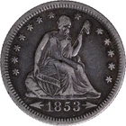 1853-O 25c Seated Liberty Quarter - Better Date ~ XF