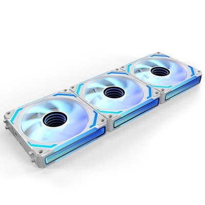 AsiaHorse COSMIQ-Uni 120mm Reverse Blade, Infinity Mirror FDB - White - 3packs