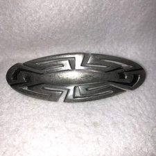 Vintage Danforth Pewter Barrette Hair Clip Geometric Design **UNSIGNED**