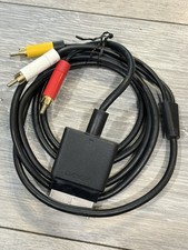 Original Official OEM Microsoft Xbox 360 AV Composite Audio/Video Cable RCA Used