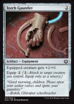 Torch Gauntlet Kaladesh Lightly Played, English