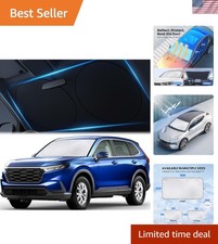 Autovir Car Windshield Sun Shade Ultimate UV Heat Protection Compact Design
